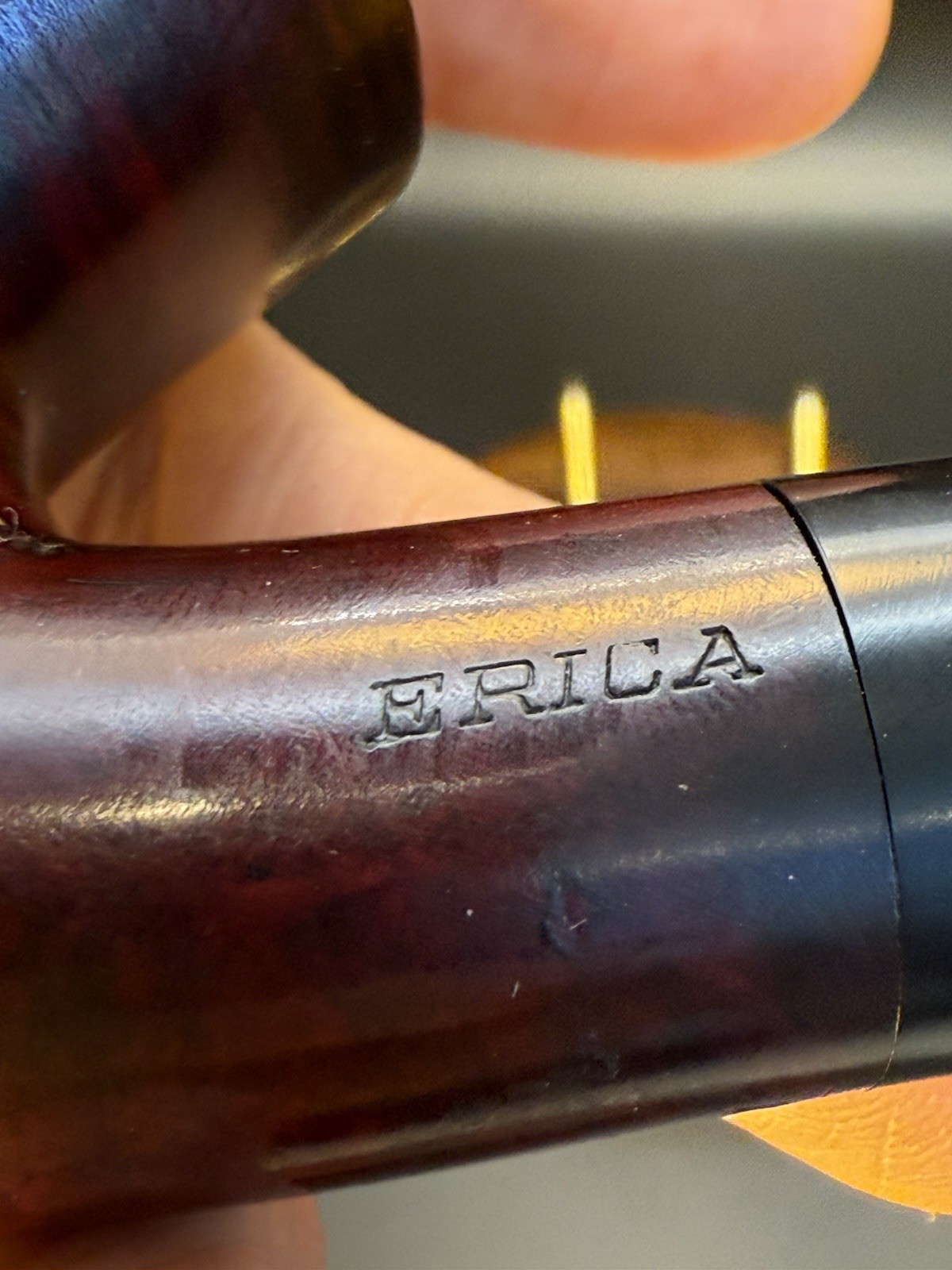Vintage Erica Bent Pot Pipe - Professionally Restored - Image 5