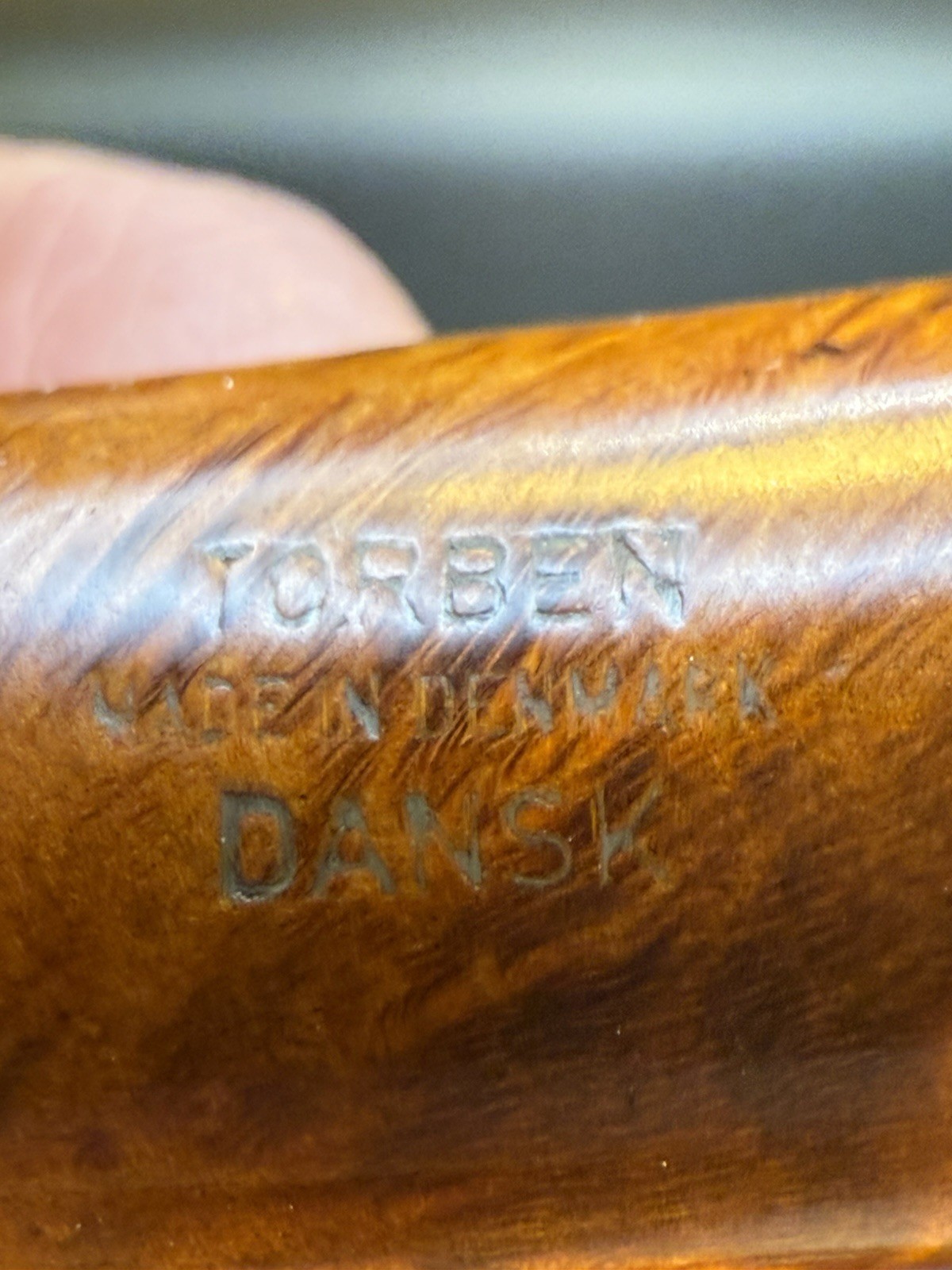 Vintage Torben Dansk Straight Grain Freehand Tobacco Pipe - Image 5