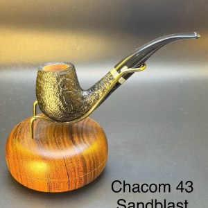 Vintage NOS Unsmoked Chacom 43 Sandblast Bent Brandy