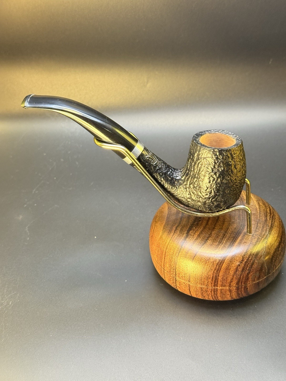 Vintage NOS Unsmoked Chacom 43 Sandblast Bent Brandy - Image 3