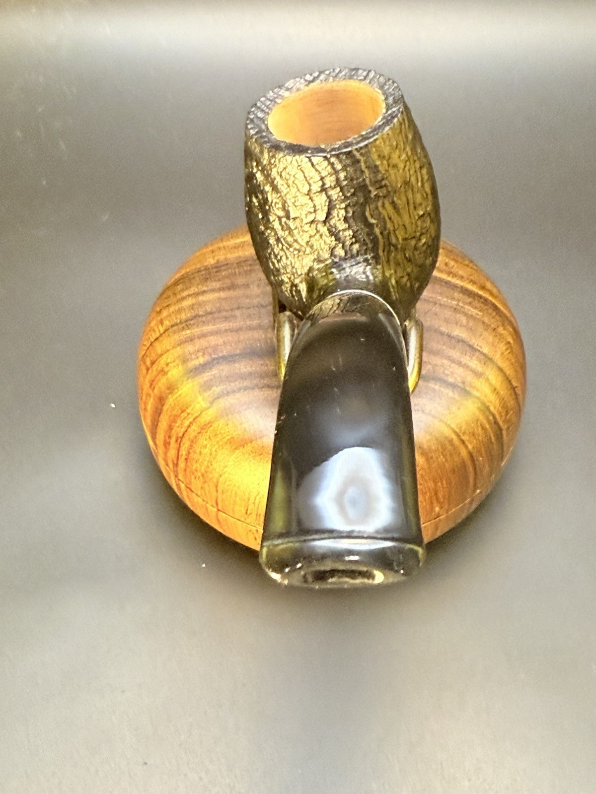 Vintage NOS Unsmoked Chacom 43 Sandblast Bent Brandy - Image 4