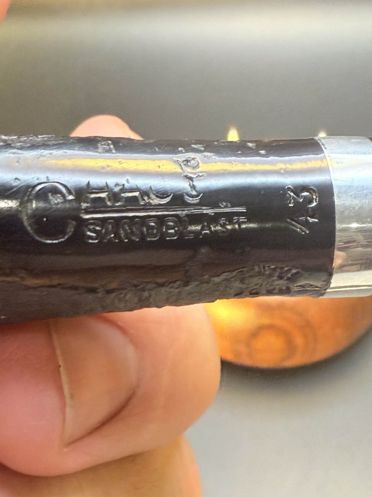 Vintage NOS Unsmoked Chacom 43 Sandblast Bent Brandy - Image 5