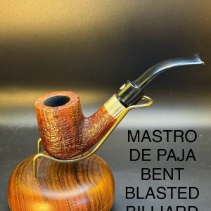 Mastro De Paja Bent Blasted Billiard 1 C + 1 Sun - Professionally Restored