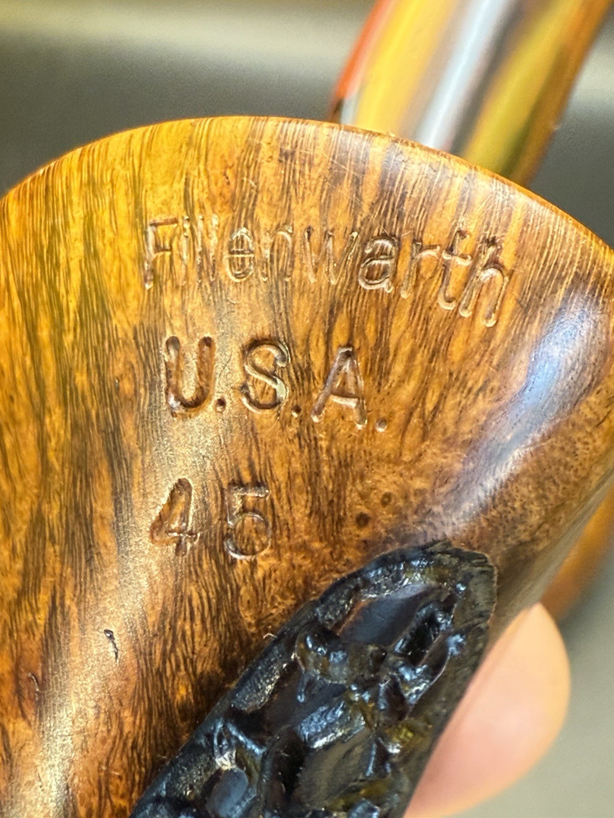 Artisan Pipe Tony Fillenwarth Freehand Lightly Smoked - Professionally Restored - Image 5