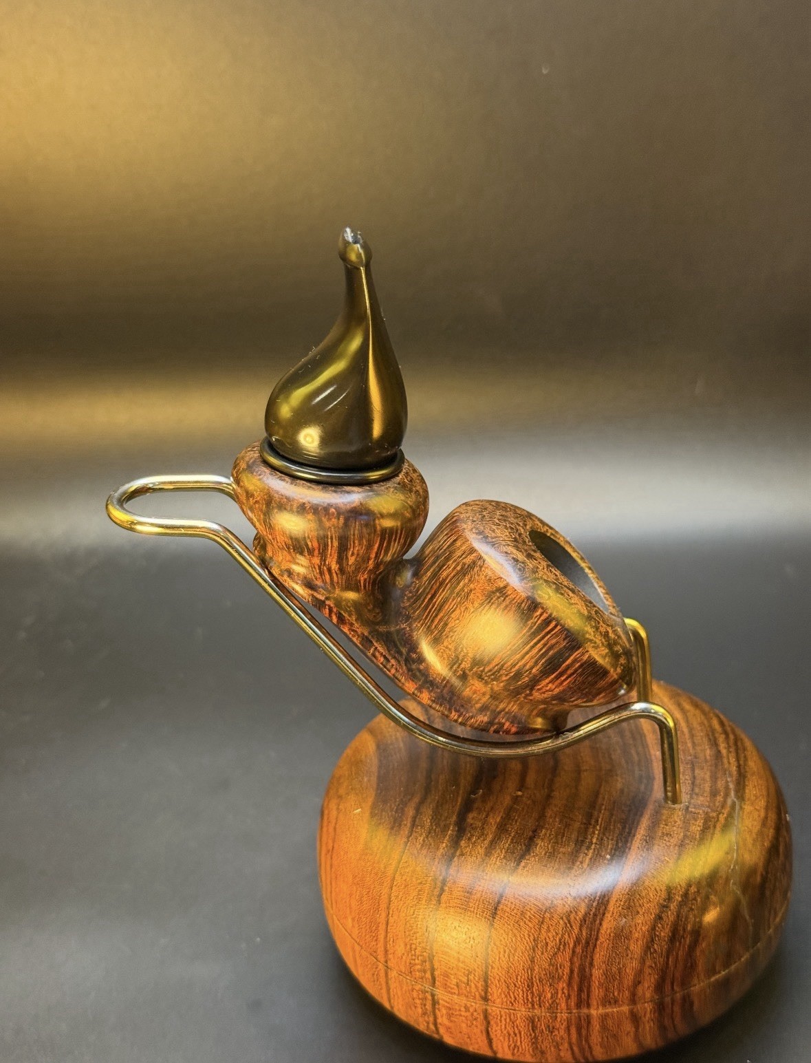Rare Russian Unsmoked Red Frontier Mikhail Garmash Reverse Calabash Tobacco Pipe - Image 4