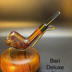 Vintage Bari Deluxe 724 Blasted Pot Tobacco Pipe