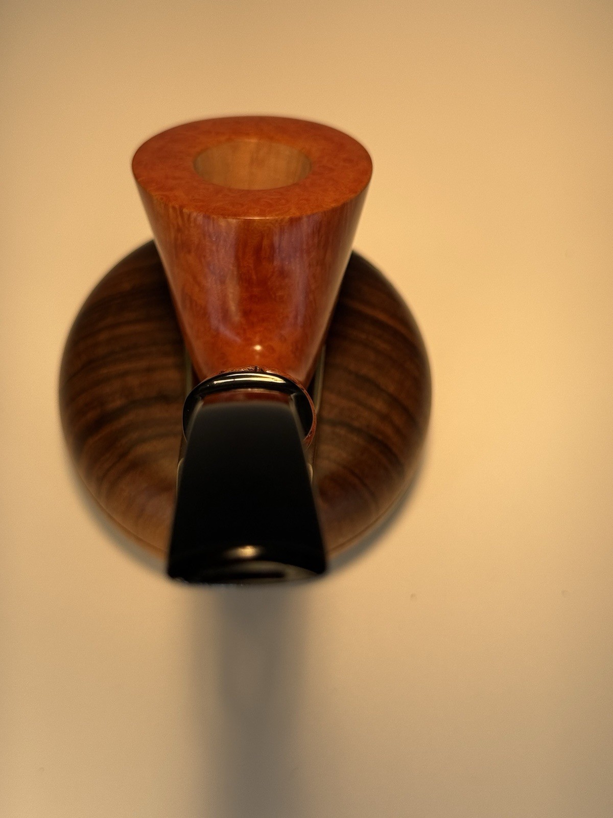 Vintage NOS Mastro De Paja Bent Freehand W/ Birdseye UNSMOKED Tobacco Pipe - Image 4