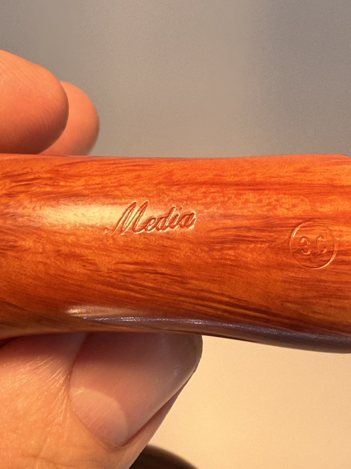 Vintage NOS Mastro De Paja Bent Freehand W/ Birdseye UNSMOKED Tobacco Pipe - Image 6