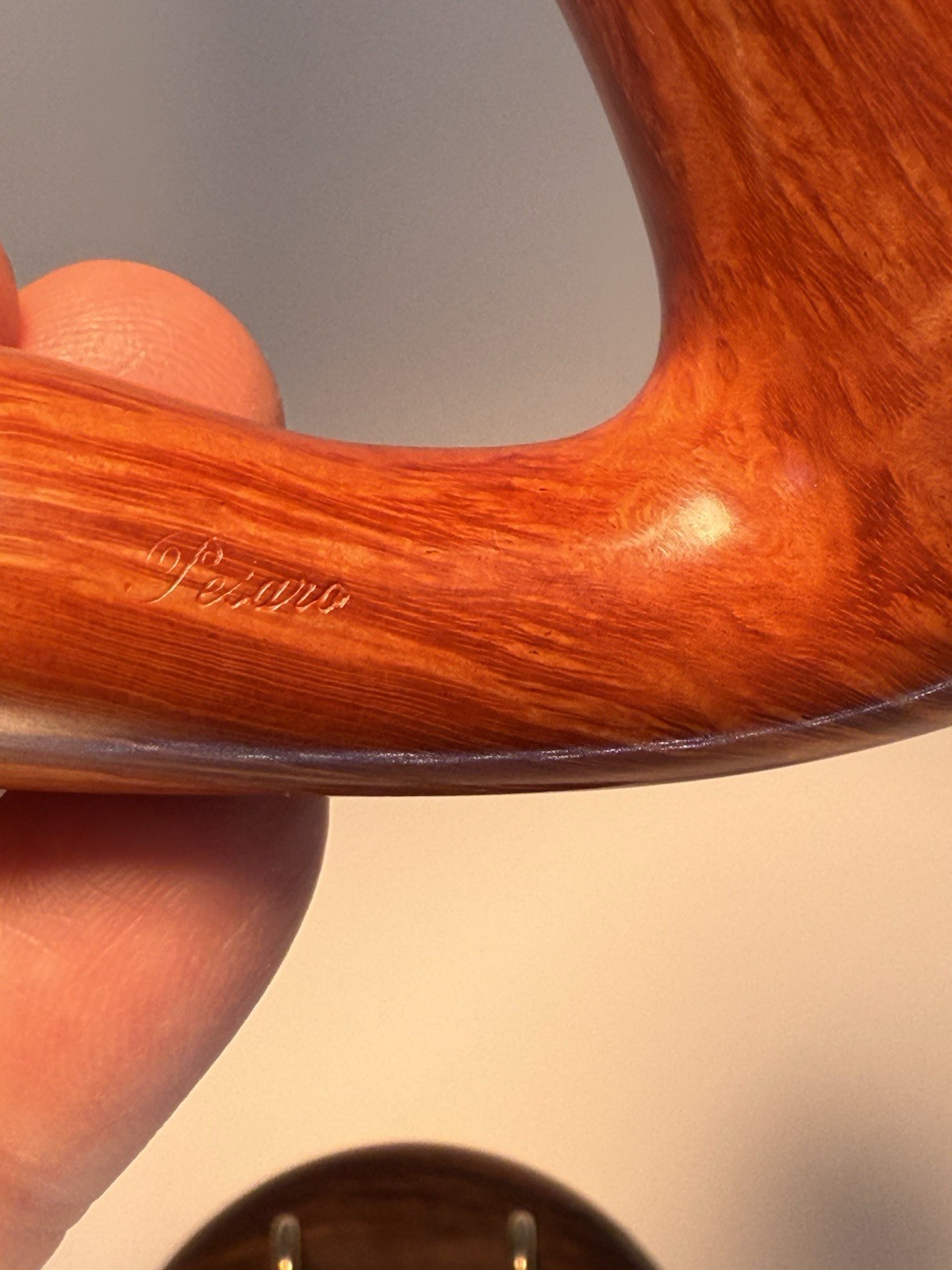 Vintage NOS Mastro De Paja Bent Freehand W/ Birdseye UNSMOKED Tobacco Pipe - Image 8