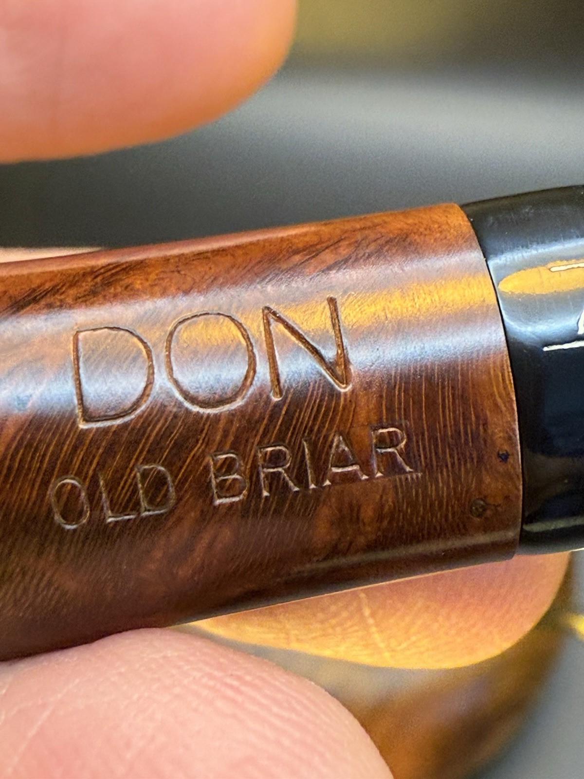 Vintage Don Old Briar By Bari Professionally Restored Egg Tobacco Pipe - Image 5