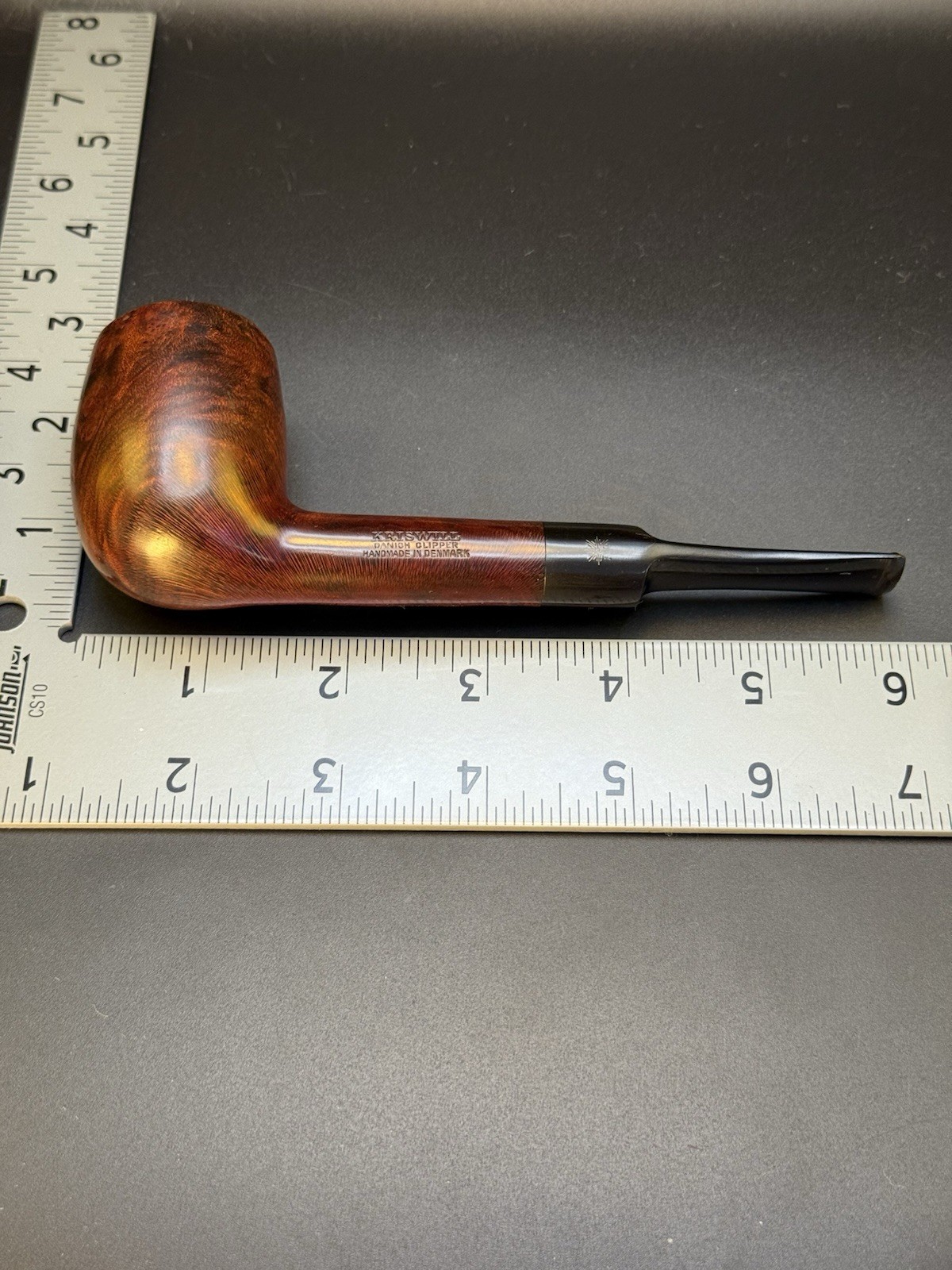Vintage Kriswill Golden Clipper Billiard Tobacco Pipe - Professionally Restored - Image 7