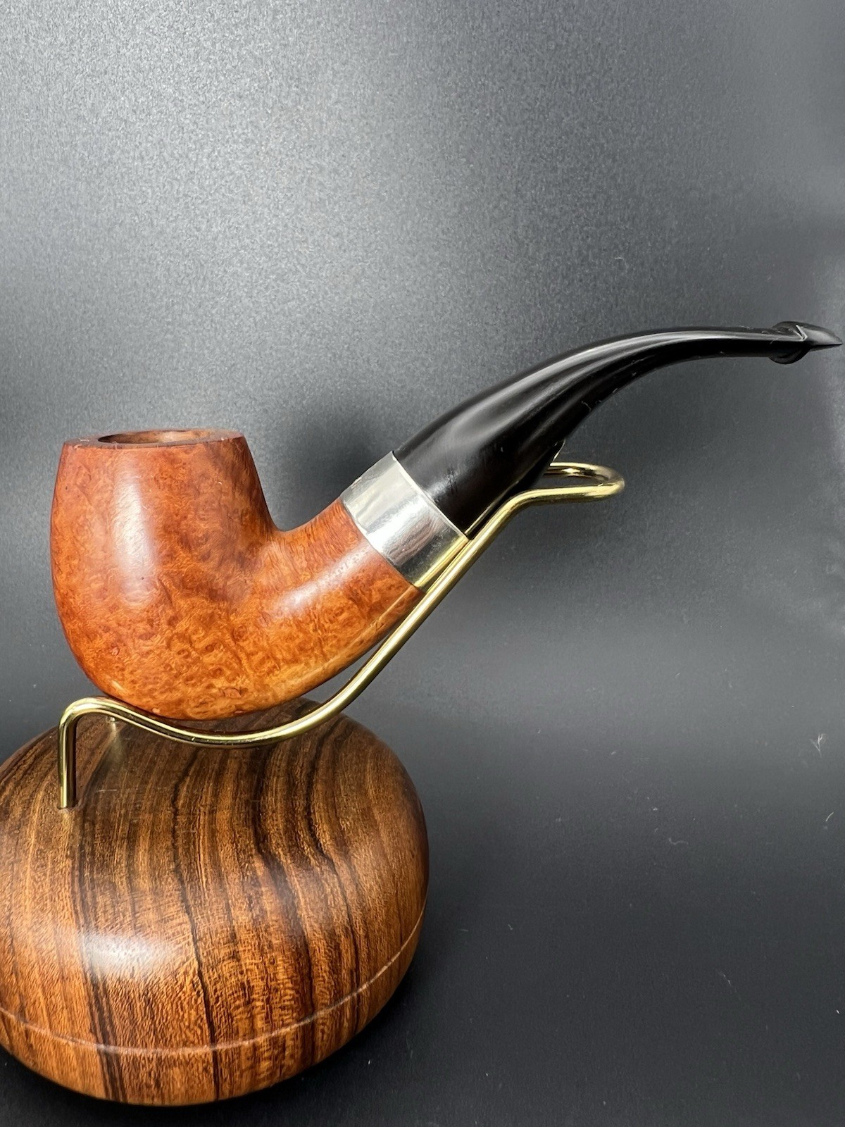 Rare Peterson Shamrock 9BC Bent Billiard Tobacco pipe