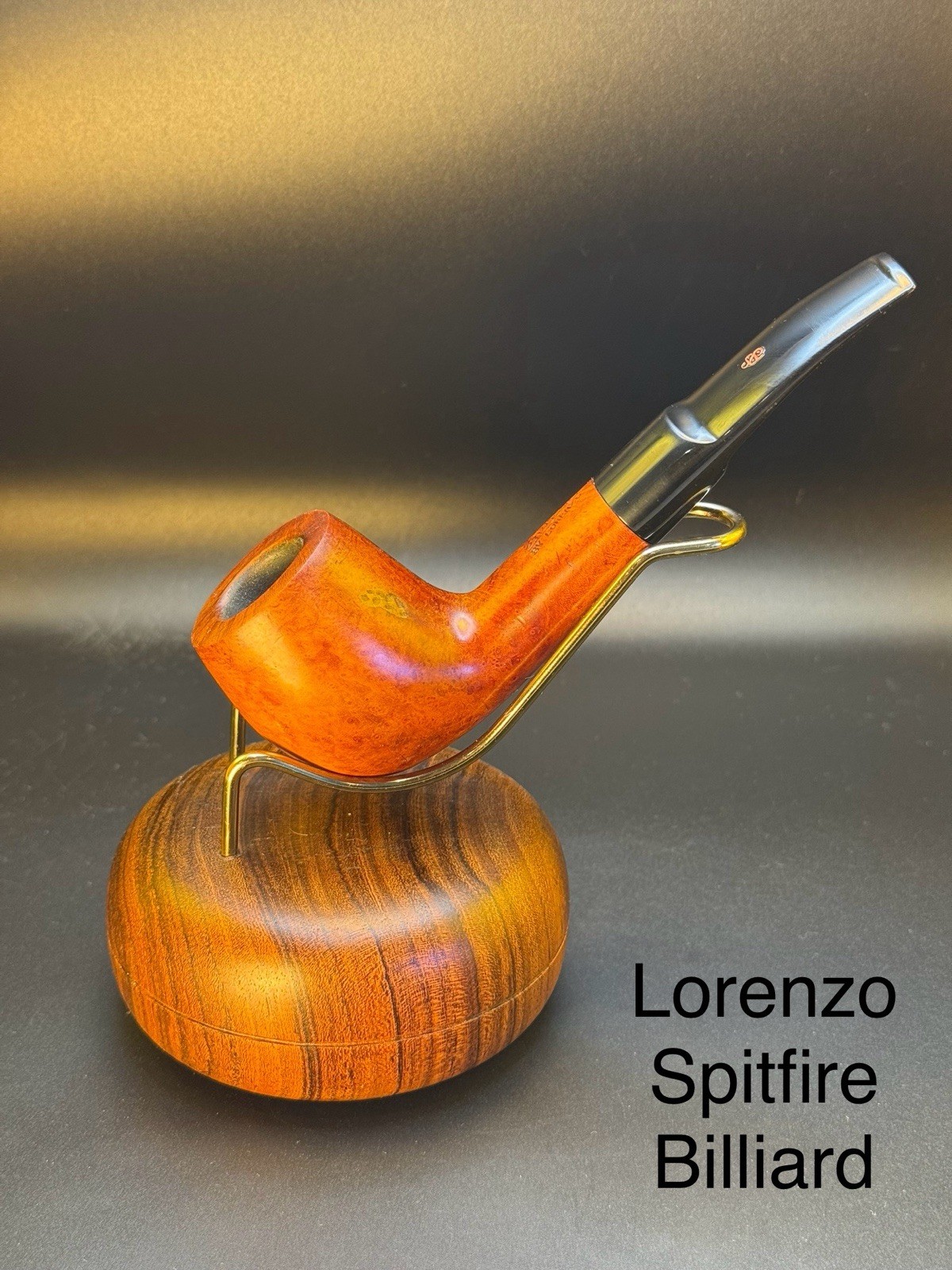 Vintage Lorenzo Spitfire Billiard Tobacco Pipe- Professionally Restored