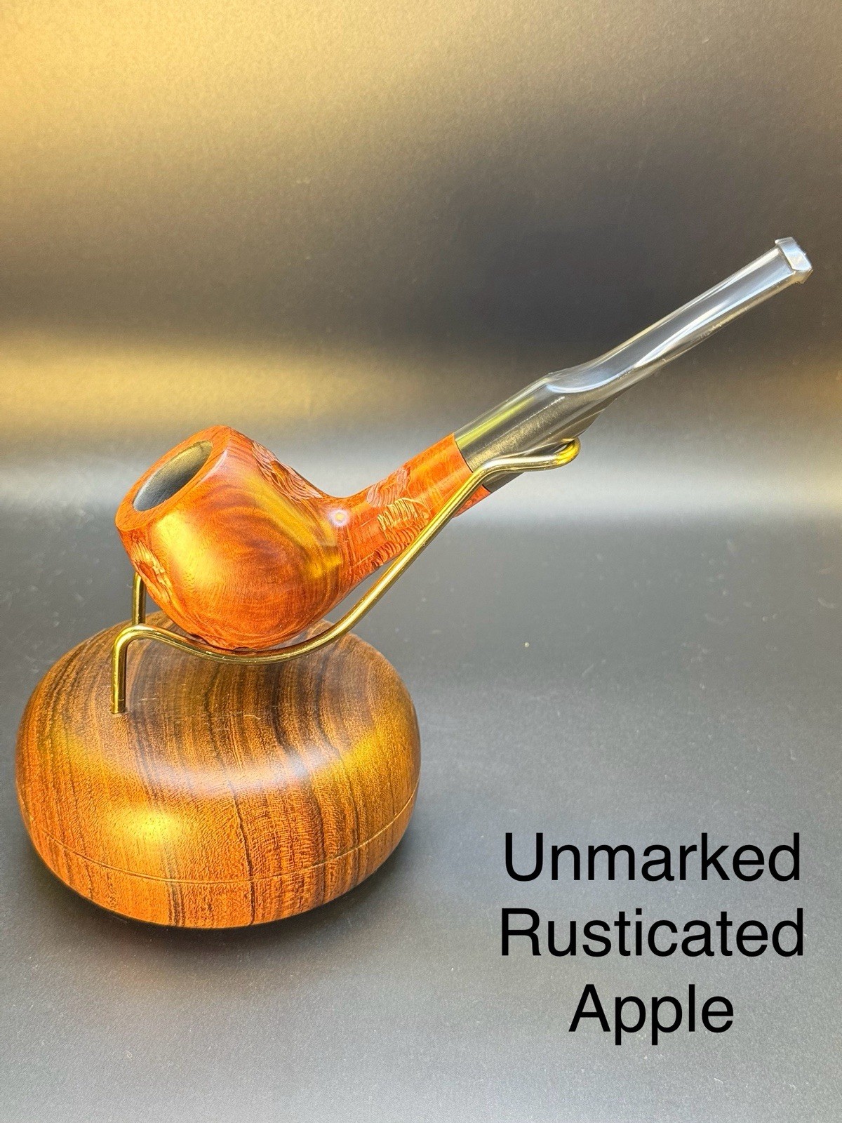 Unmarked Rusticated Apple Tobacco Pipe- Professionally Restored