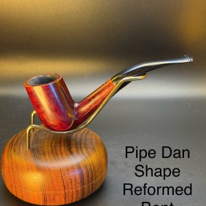 Vintage Pipe Dan Shape Reformed Bent Chimney Tobacco Pipe