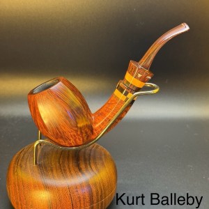Rare Kurt Balleby Panel Egg W/Cumberland Mosaic Stem Tobacco Pipe