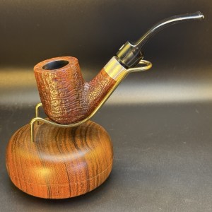 Mastro De Paja Bent Pot  1C + One Sun Tobacco Pipe - Professionally Restored