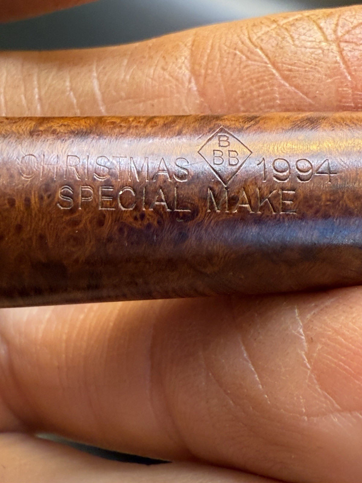 Vintage 1994 BBB Christmas Billiard Tobacco Pipe -Professionally Restored - Image 6