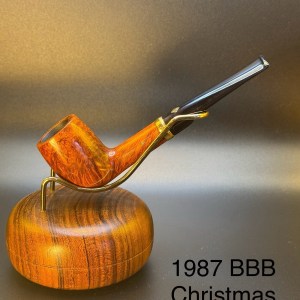 Vintage 1987 BBB Christmas Billiard Tobacco Pipe