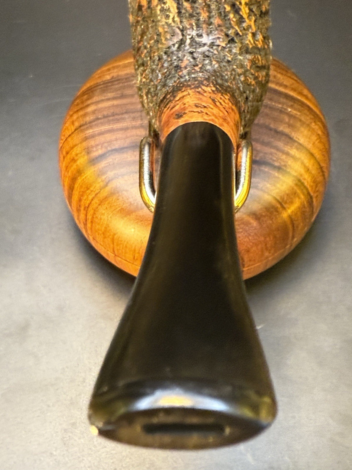 Artisan Paul Coley 447 Woodworks NEW “Club seal” Rusticated Billiard Pipe - Image 3