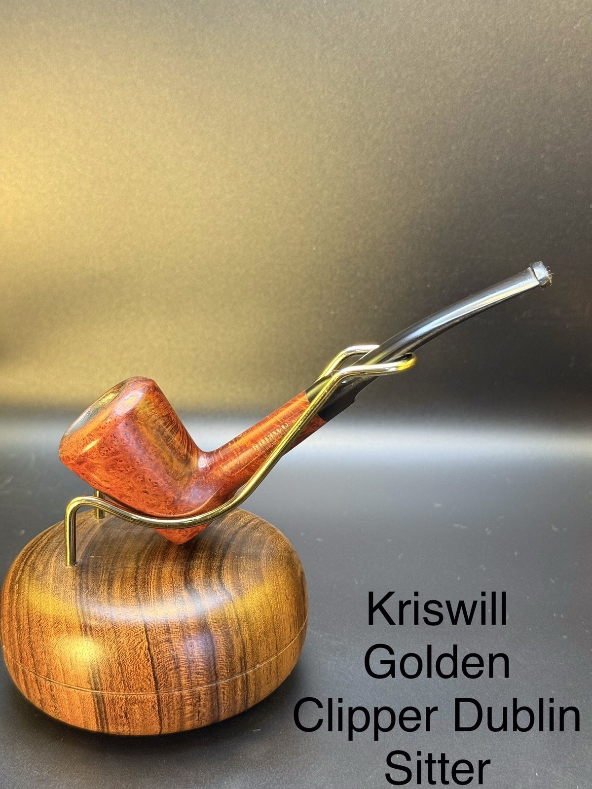 Vintage Kriswill Golden Clipper Dublin Sitter Tobacco Pipe