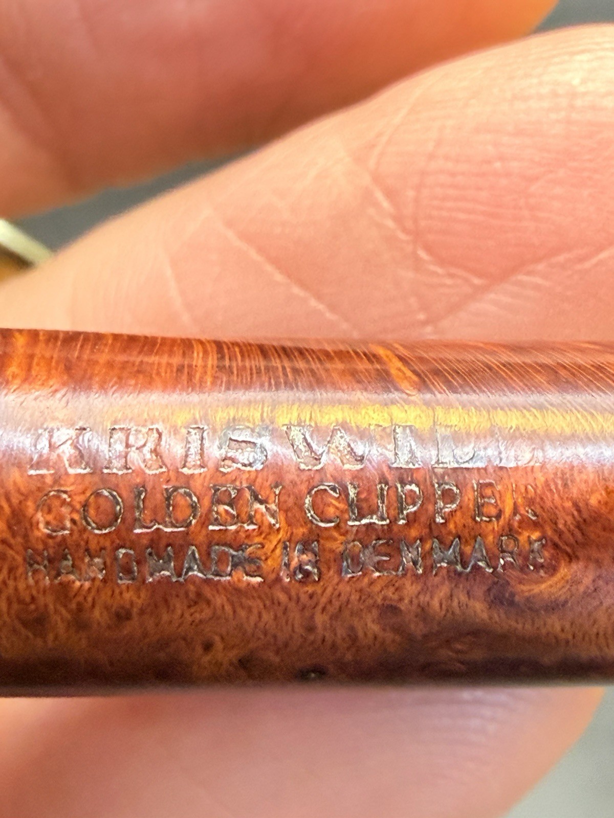 Vintage Kriswill Golden Clipper Dublin Sitter Tobacco Pipe - Image 6