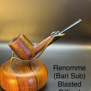 Vintage Renomme (Bari Sub)  Blasted Billiard Tobacco Pipe