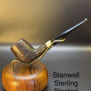 Vintage Stanwell Sterling Blasted Billiard Tobacco Pipe