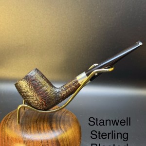 Vintage Stanwell Sterling Blasted Billiard Tobacco Pipe