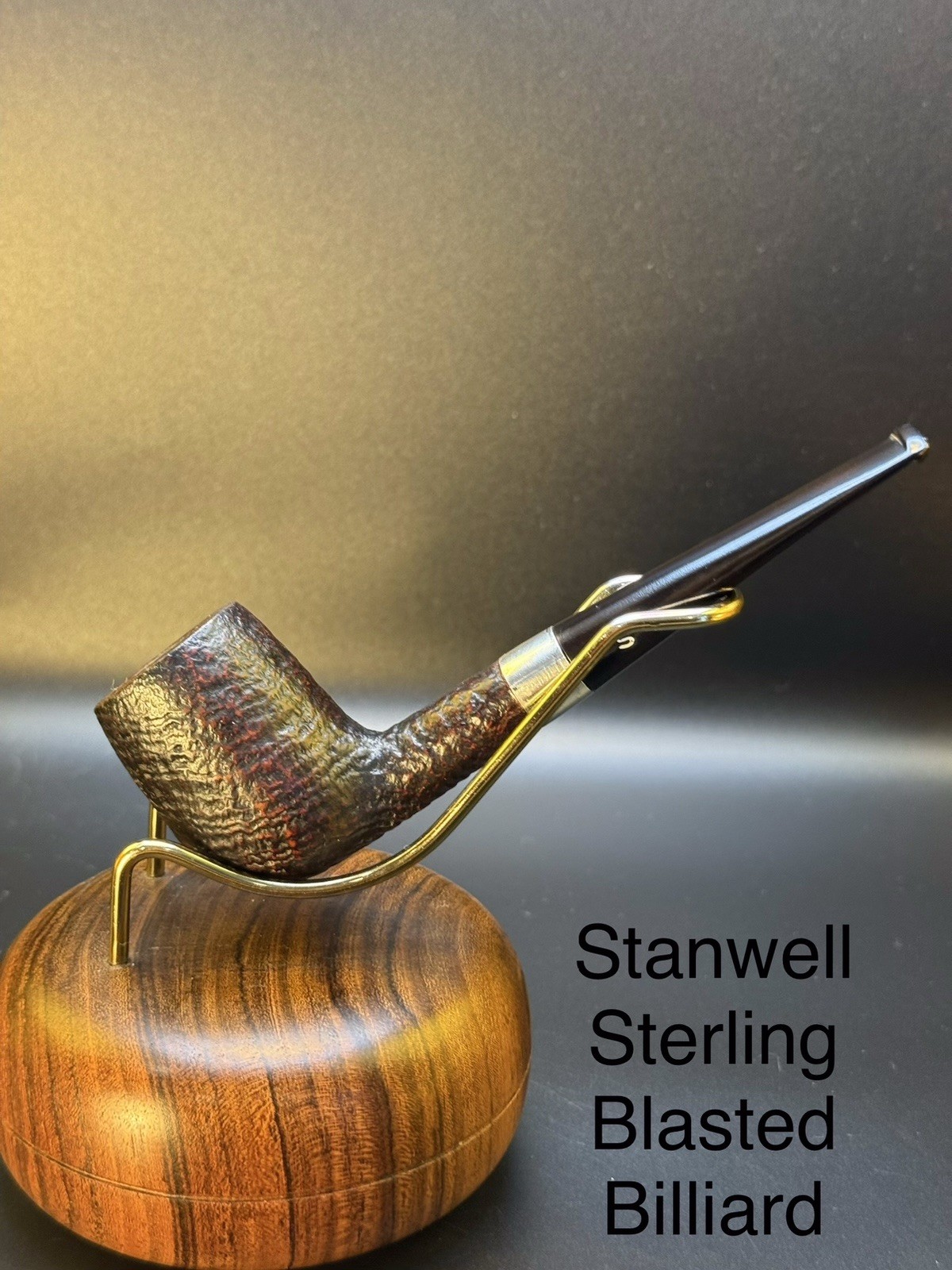 Vintage Stanwell Sterling Blasted Billiard Tobacco Pipe