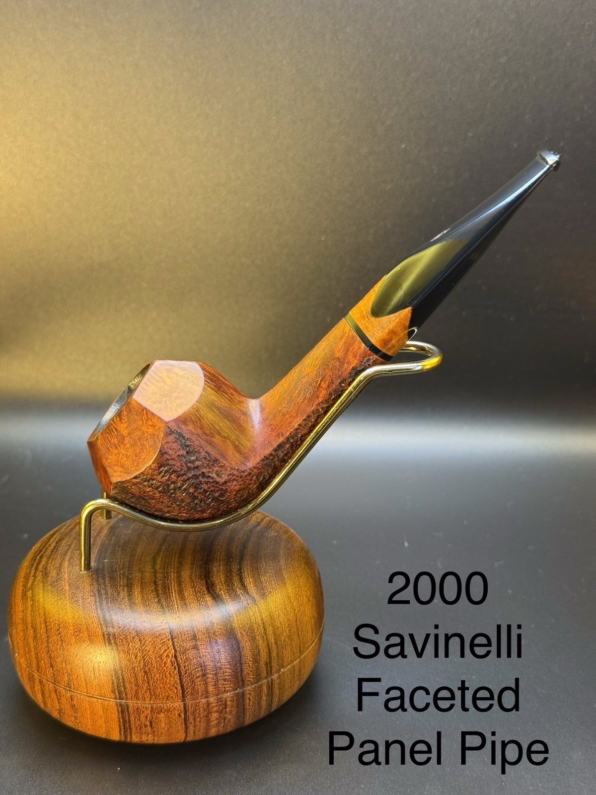 Vintage 2000 Savinelli Faceted Panel Pipe Tobacco Pipe