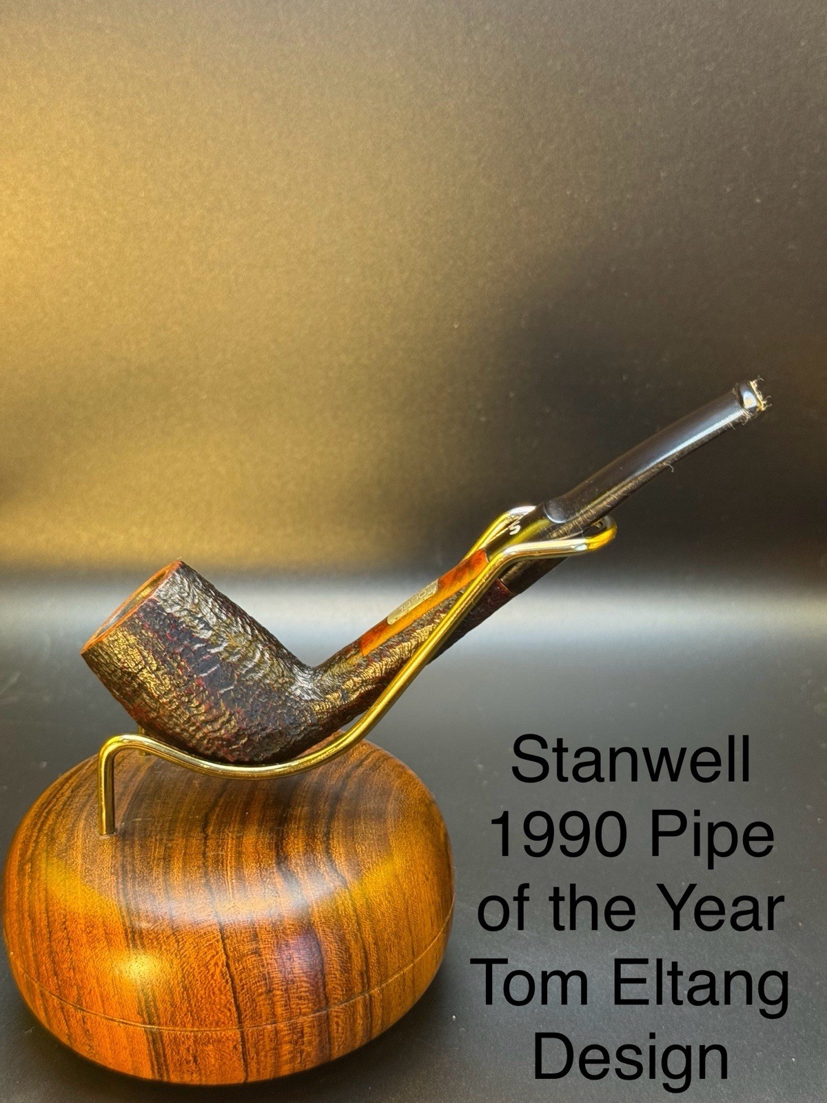 Vintage 1990 Stanwell Pipe Of The Year Tom Eltang Design Tobacco Pipe