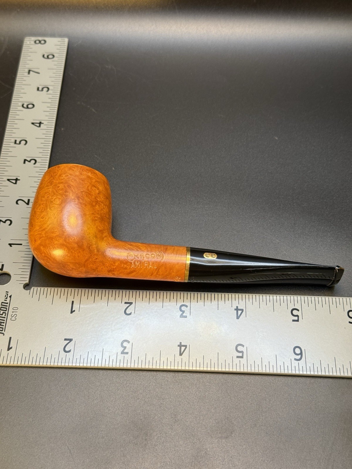 NOS Unsmoked Chacom Amiral 185 Billiard Tobacco Pipe - Image 5