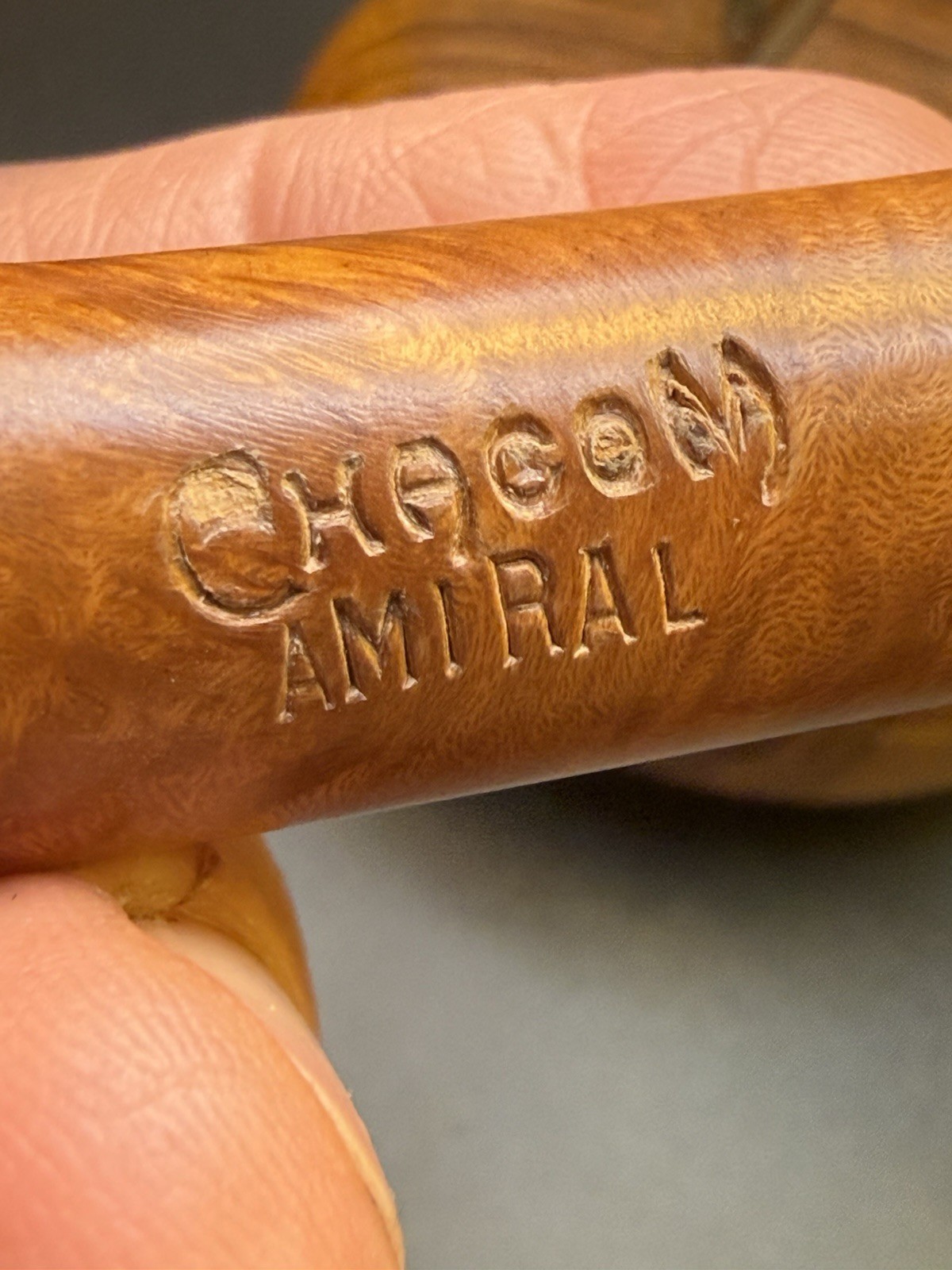 NOS Unsmoked Chacom Amiral 185 Billiard Tobacco Pipe - Image 6