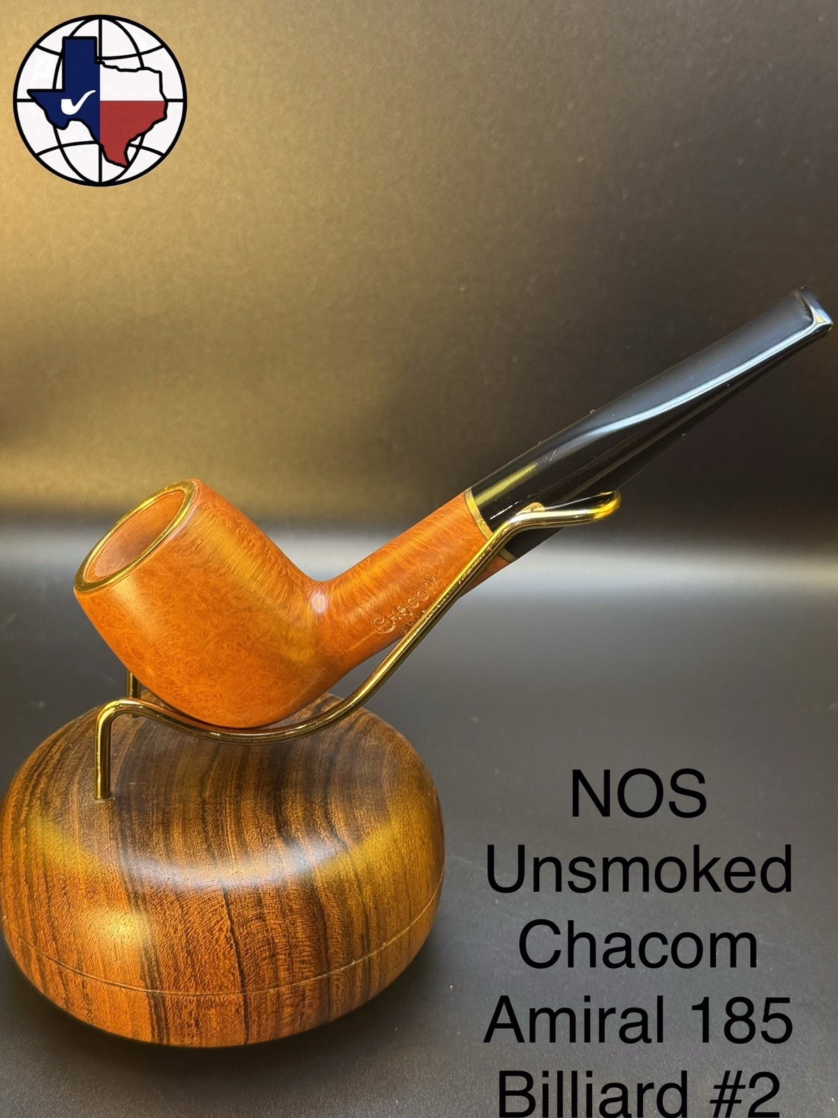 NOS Unsmoked Chacom Amiral 185 Billiard #2 Tobacco Pipe