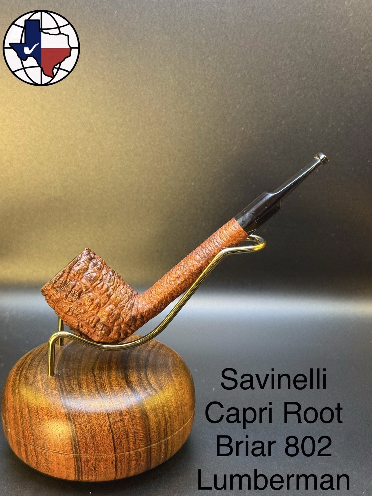 Vintage Savinelli Capri Root Briar 802 Lumberman Tobacco Pipe