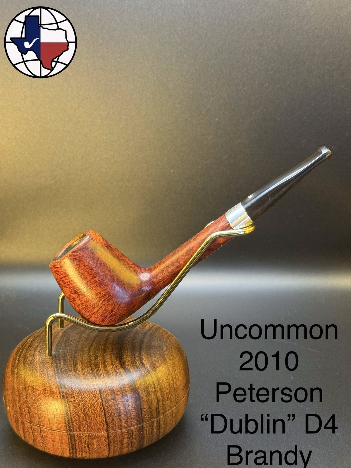 Uncommon 2010 Peterson “Dublin” D4 Brandy Tobacco pipe
