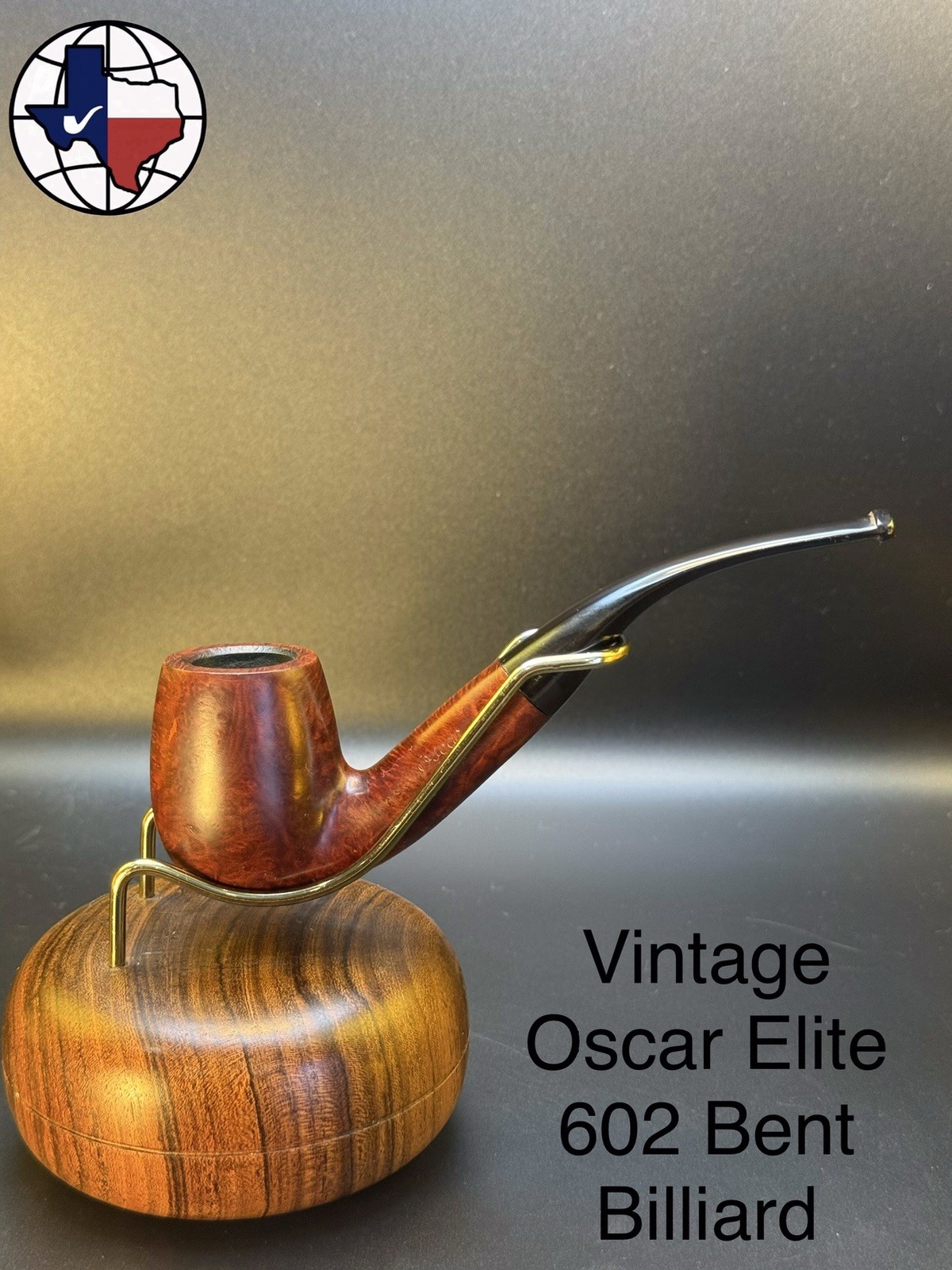 Vintage Savinelli Oscar Elite 602 Bent Billiard Tobacco Pipe