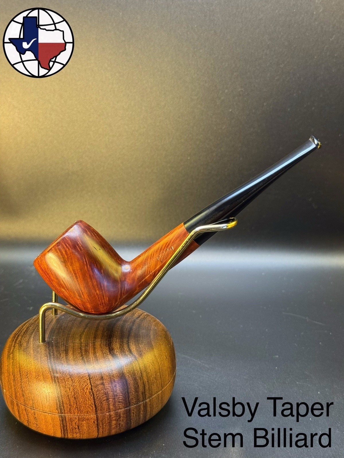 Vintage Valsby Taper Stem Billiard Tobacco Pipe