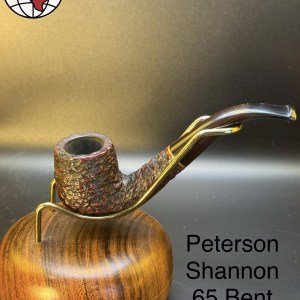 Vintage Peterson Shannon 65 Bent Billiard Tobacco Pipe