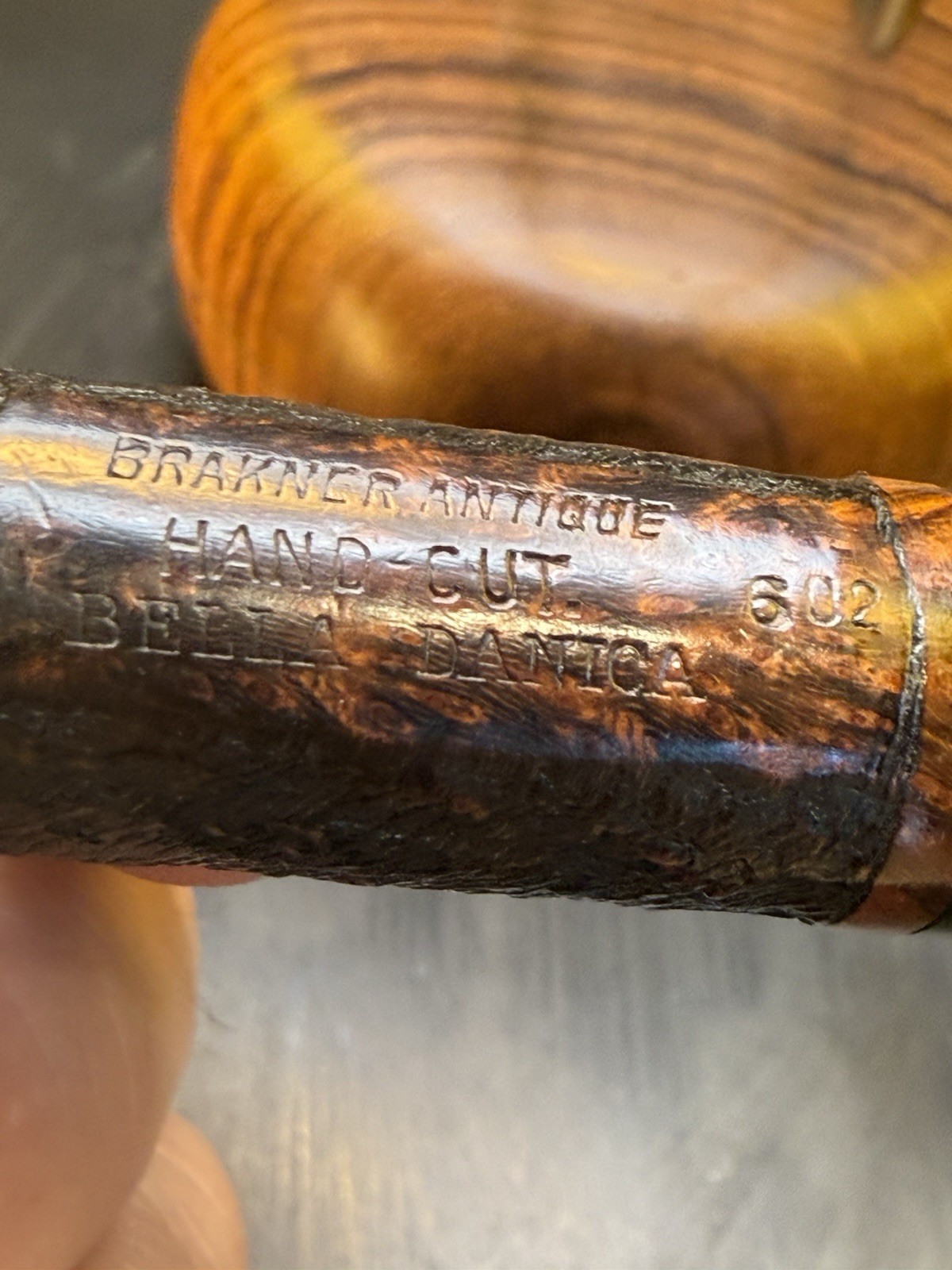 Vintage Brakner Bella Danica Antique Handcut Billiard Tobacco Pipe - Image 7