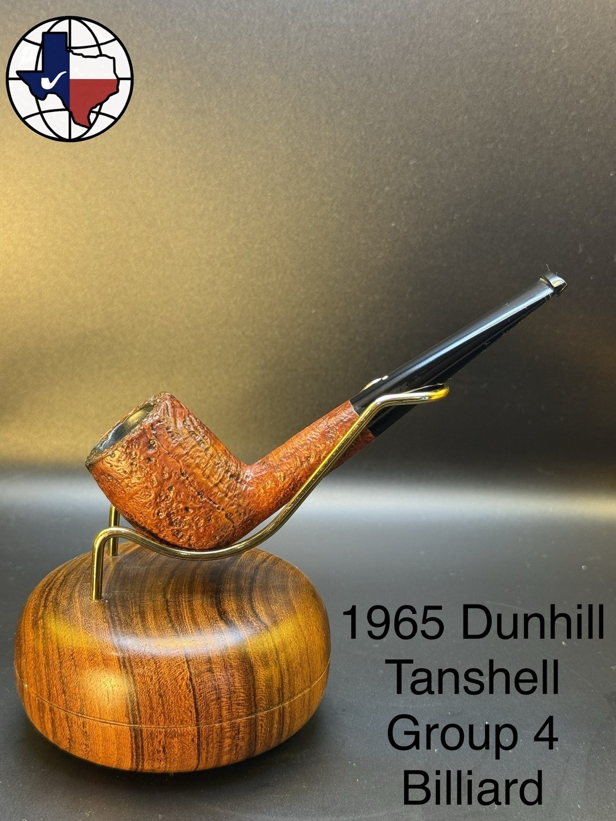 Vintage 1965 Dunhill Tanshell Group 4 Billiard Tobacco Pipe
