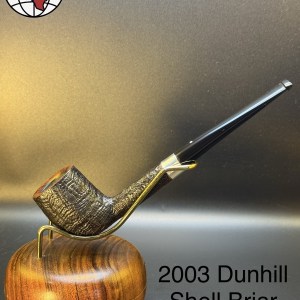 Vintage 2003 Dunhill Shell Briar 4110 Billiard Tobacco Pipe
