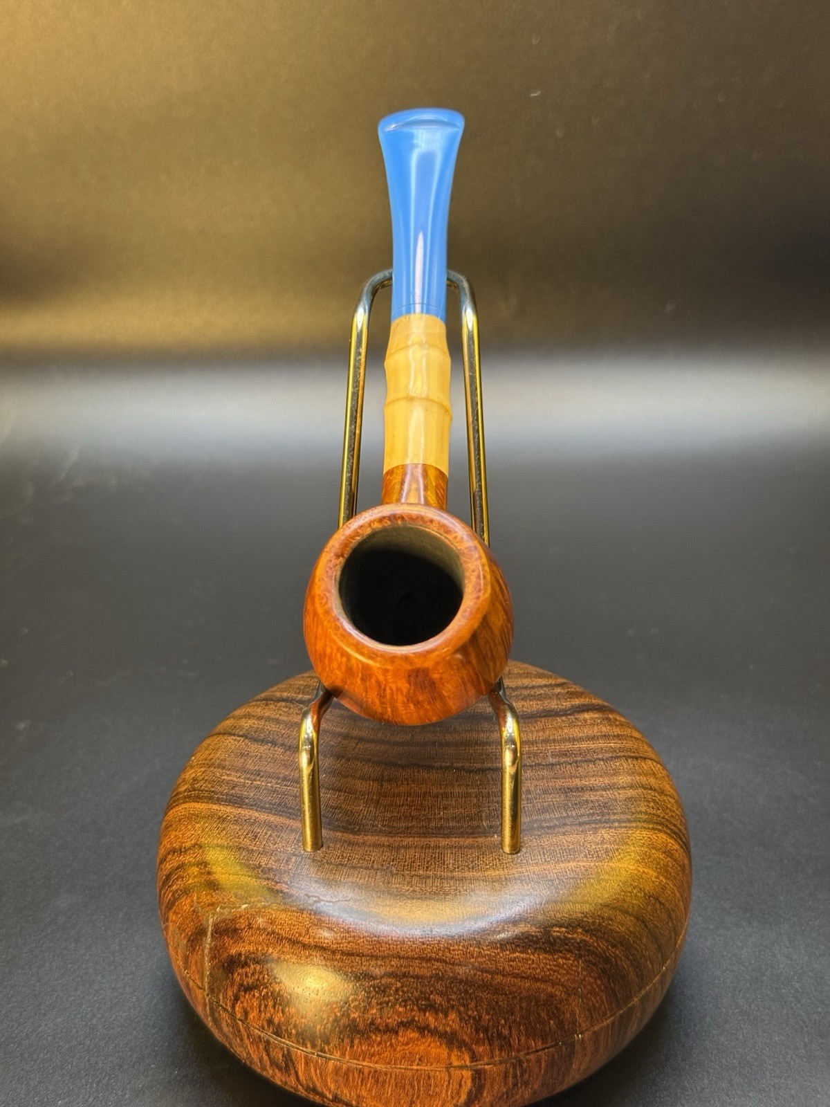 Artisan Brandon Daniels Smooth Pot W/Bamboo Tobacco Pipe - Image 2