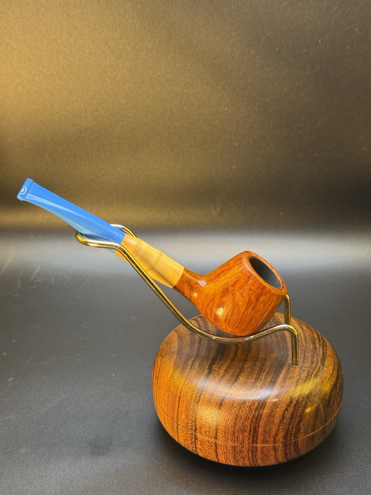 Artisan Brandon Daniels Smooth Pot W/Bamboo Tobacco Pipe - Image 3