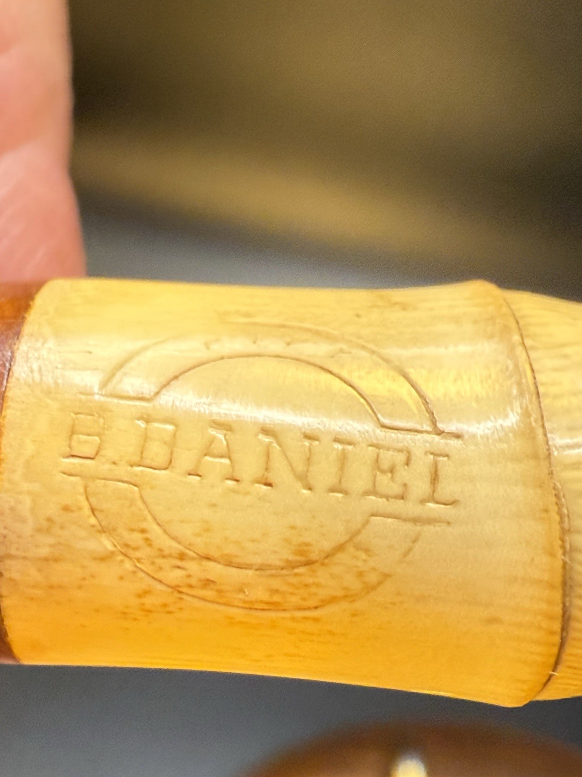 Artisan Brandon Daniels Smooth Pot W/Bamboo Tobacco Pipe - Image 7