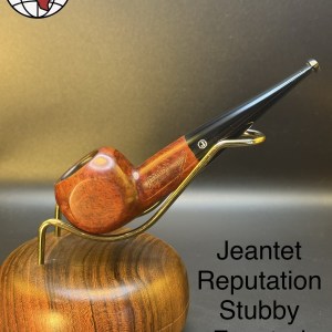 Vintage Jeantet Reputation Stubby Faceted Apple Tobacco Pipe