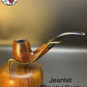 Vintage Jeantet Crystal Bent Billiard Tobacco Pipe