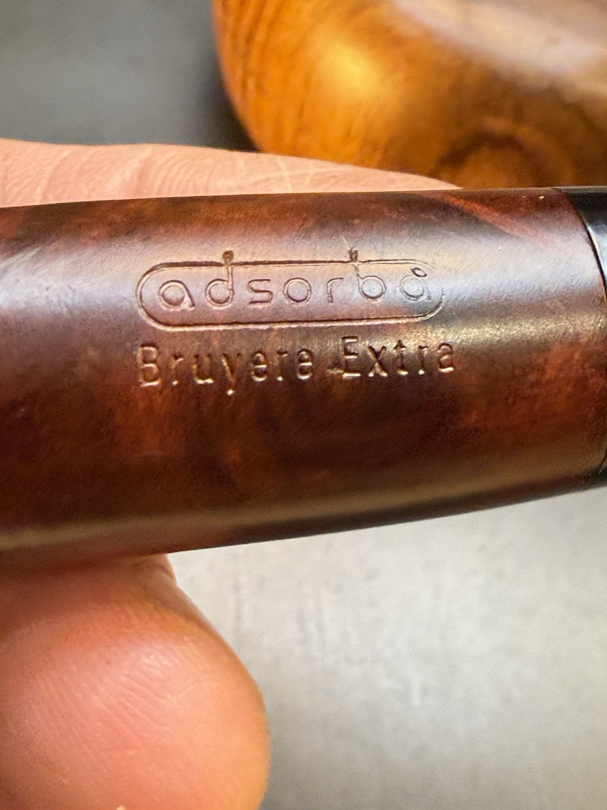 Vintage Adsorba NOS Unsmoked Taper Stem Pot Tobacco Pipe - Image 6