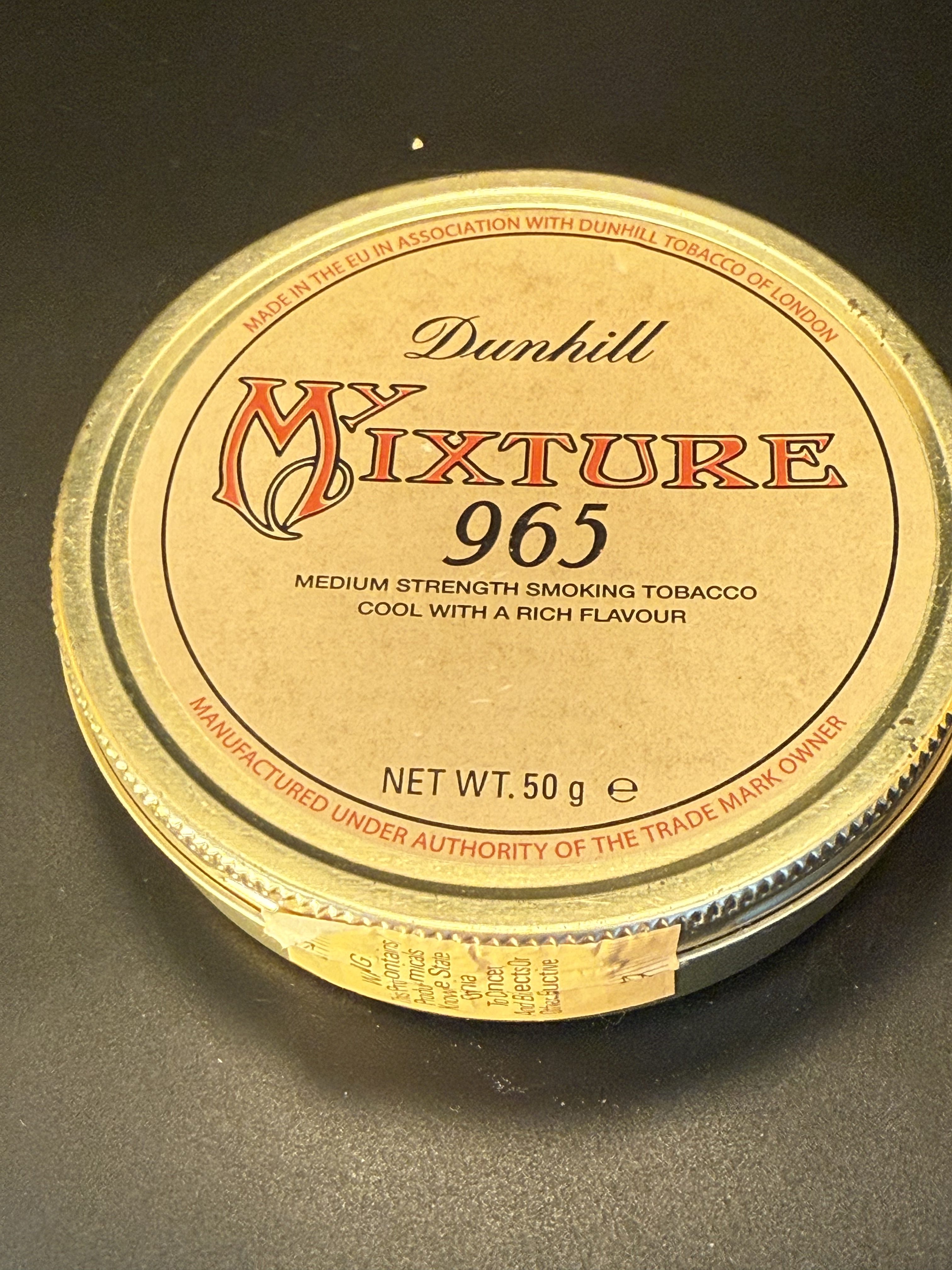 2007 Dunhill My Mixture 965